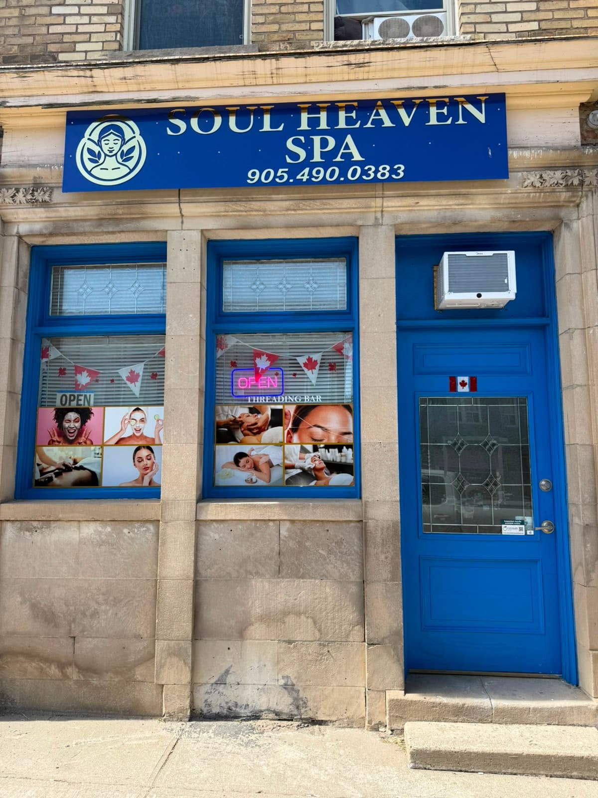 Soul Heaven Spa storefront on Main Street in Shelburne